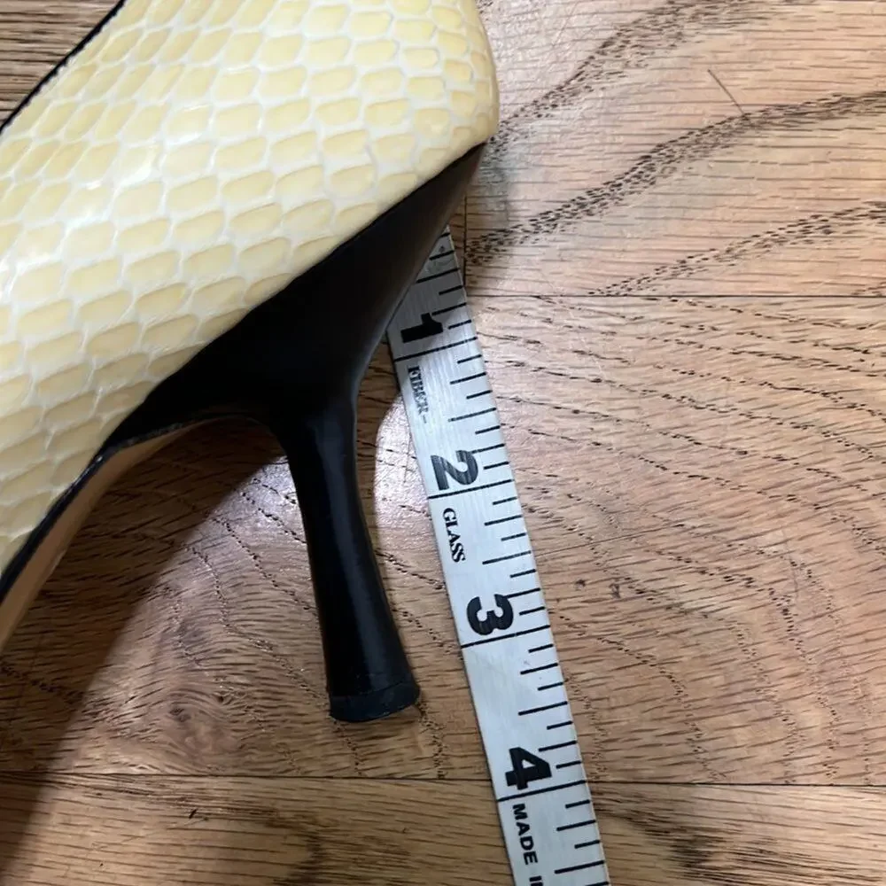 CHANEL VINTAGE SNAKESKIN PUMPS SIZE 8 - Picture 7 of 8